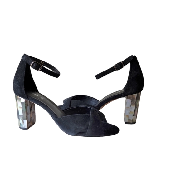 Vaneli Barie Suede Heels Black - Picture 3 of 10